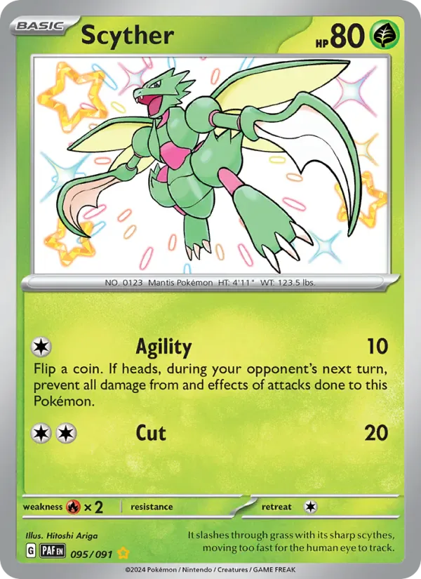 Scyther 095/91 from Paldean Fates