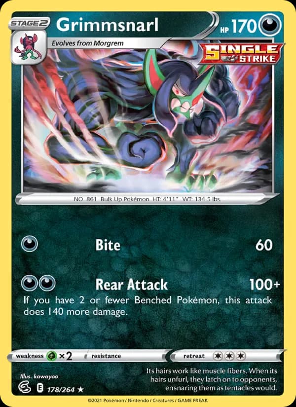 Grimmsnarl 178/264 from Fusion Strike