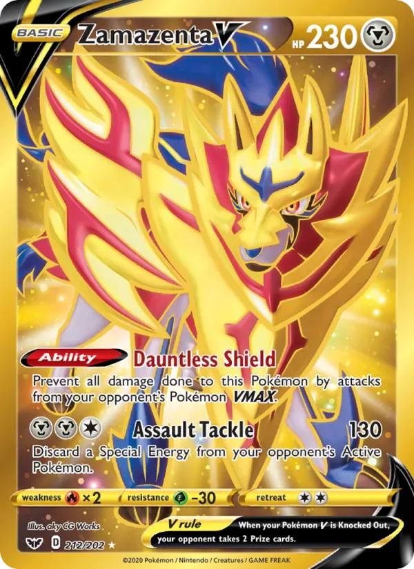 Zamazenta V 212/202 from Sword & Shield