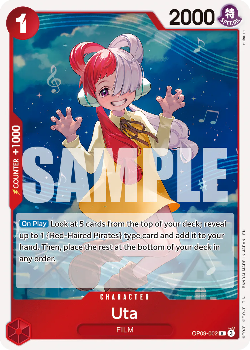 Uta OP09-002 Official alternate printing r1