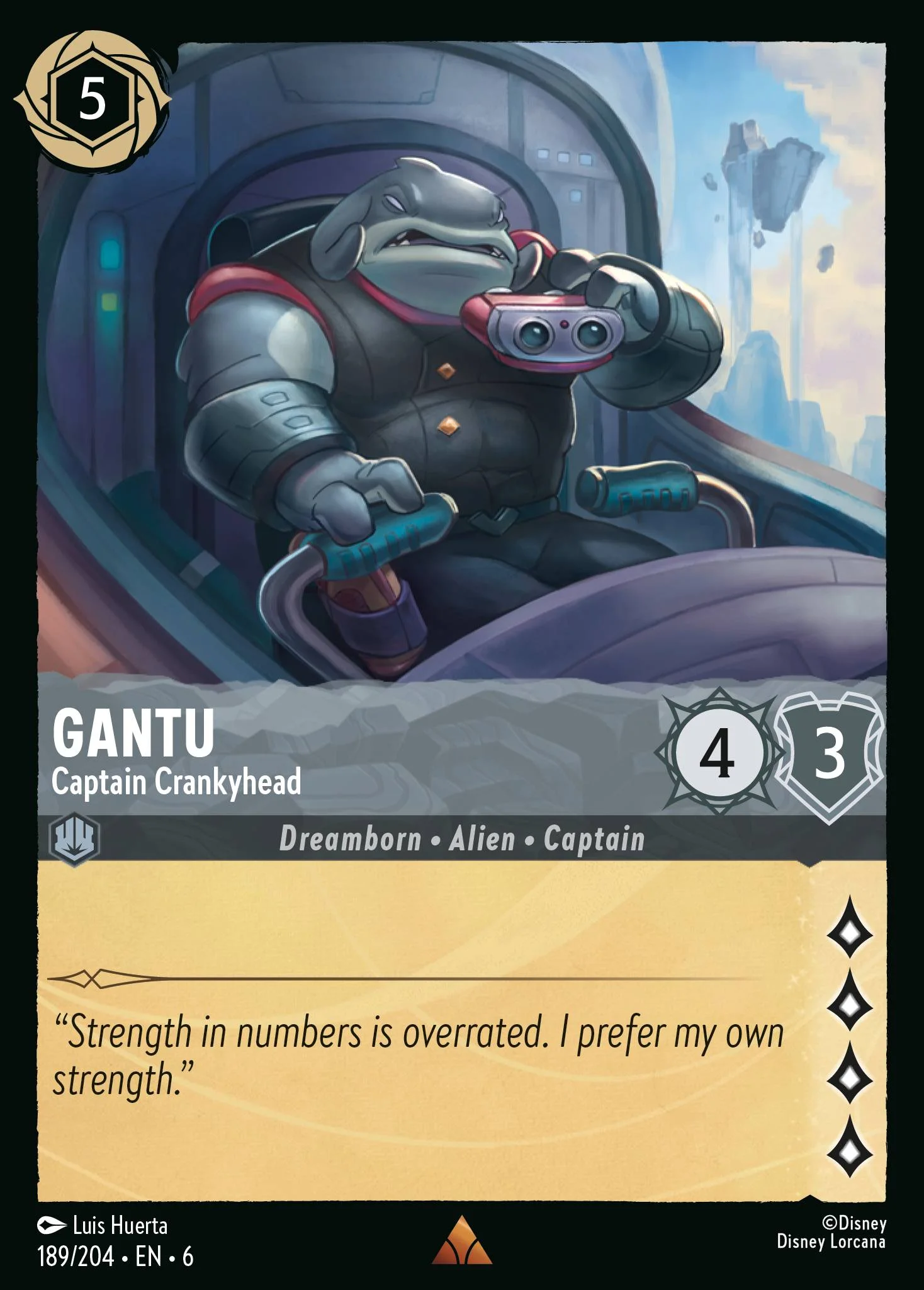 Gantu - Captain Crankyhead 189/204 from Azurite Sea