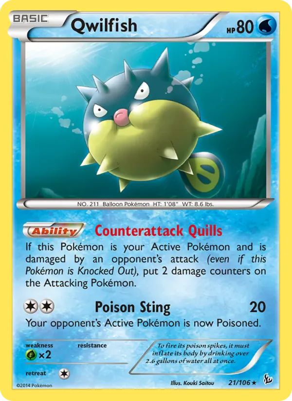 Qwilfish 21/106 from Flashfire
