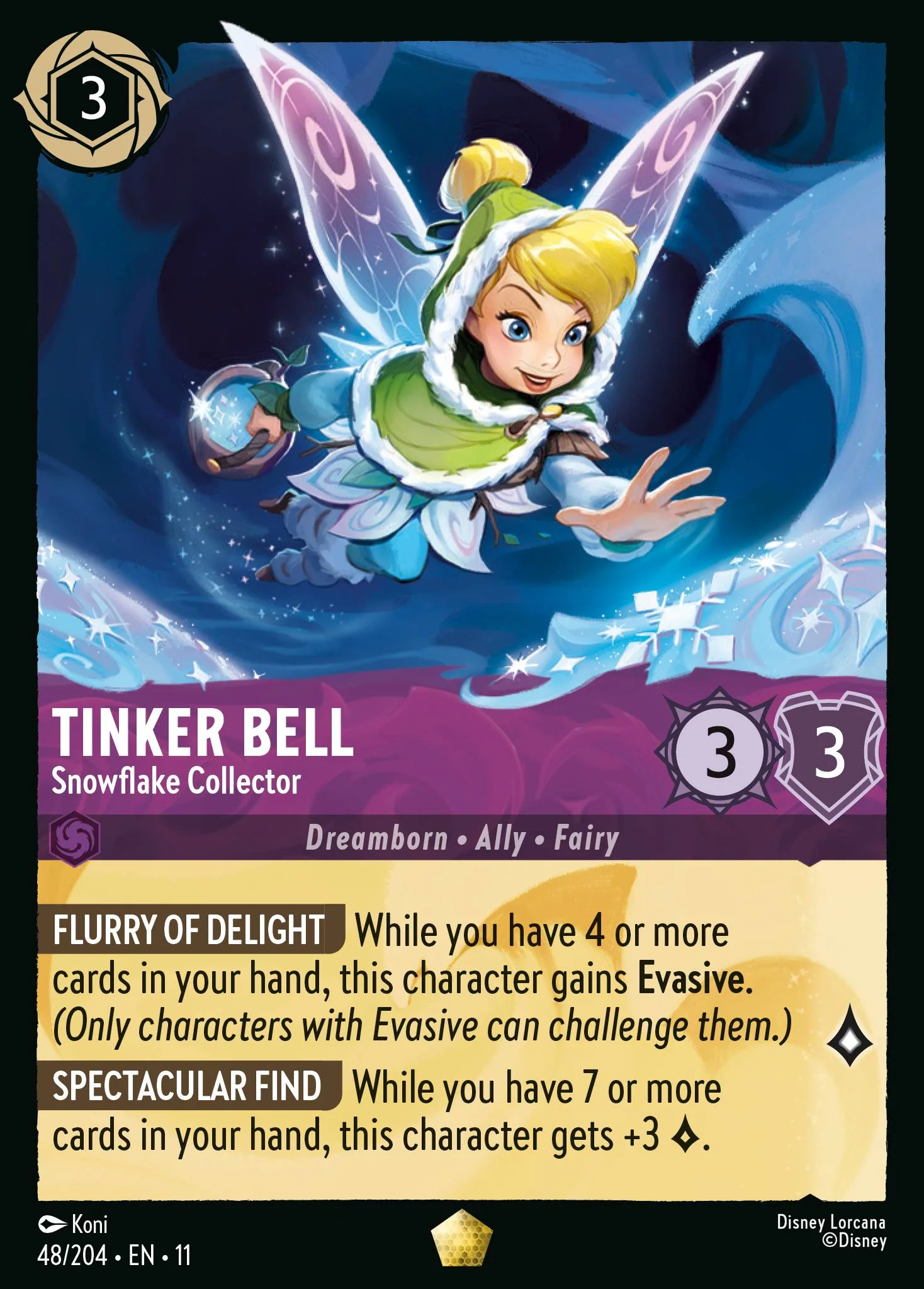 Tinker Bell - Snowflake Collector 48/204 from Winterspell