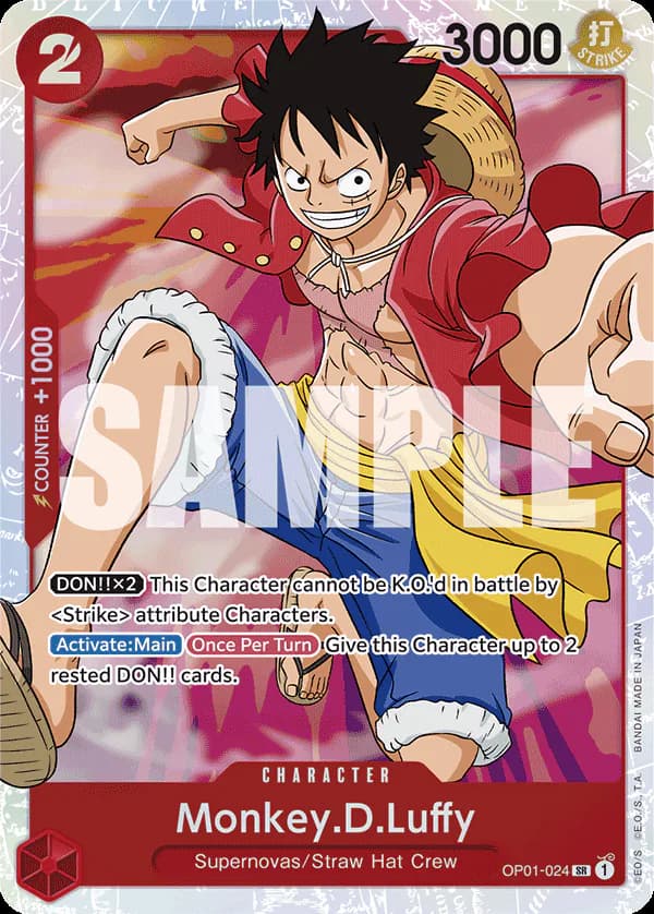 Monkey.D.Luffy OP01-024 Official alternate printing r1