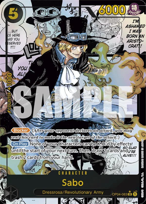 Sabo OP04-083 Official alternate printing r1