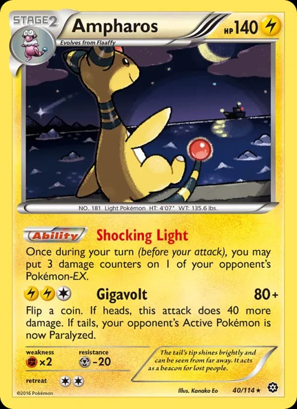Ampharos 40/114 from Steam Siege