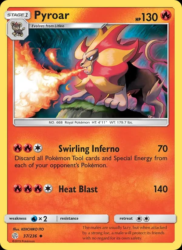 Pyroar 37/236 from Cosmic Eclipse