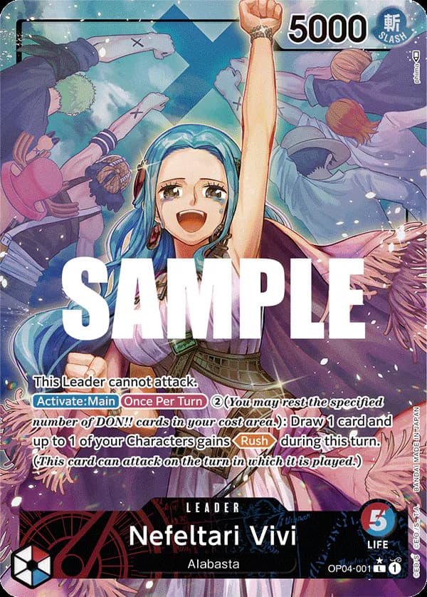 Nefeltari Vivi OP04-001 Official alternate printing 1