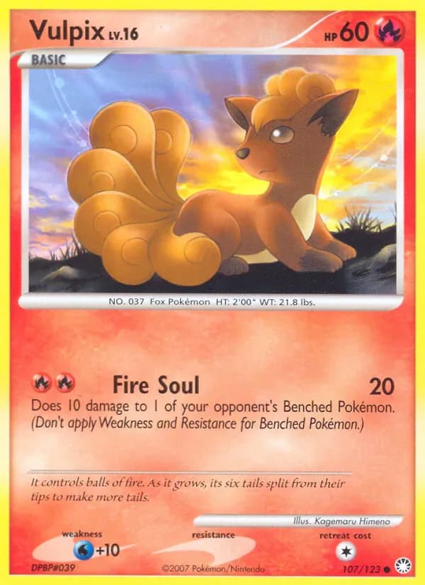 Vulpix 107/123 from Mysterious Treasures