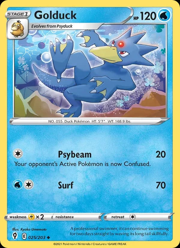 Golduck 25/203 from Evolving Skies