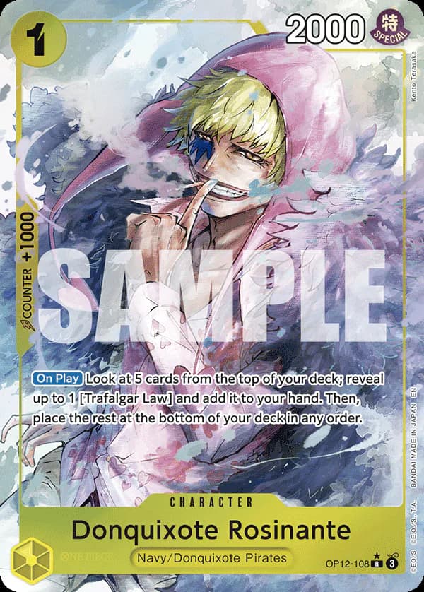 Donquixote Rosinante OP12-108 Official alternate printing 1