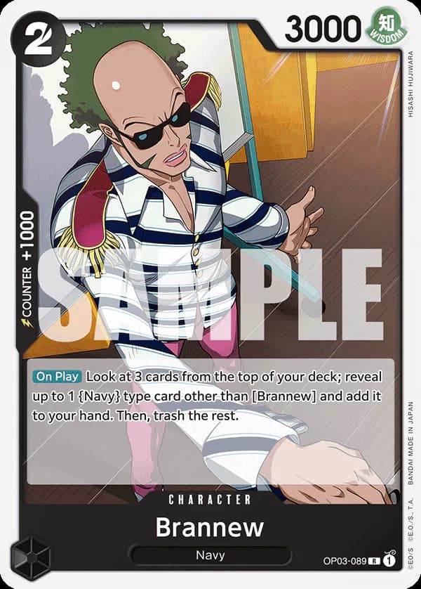 Brannew OP03-089 Official alternate printing r1