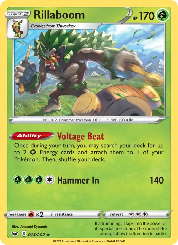 Rillaboom 14/202 from Sword & Shield