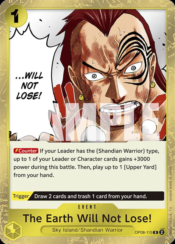 The Earth Will Not Lose! OP08-115 Standard printing