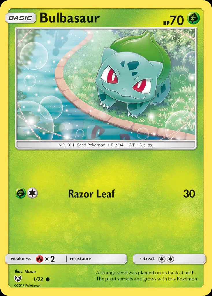 Bulbasaur 1/73 from Shining Legends