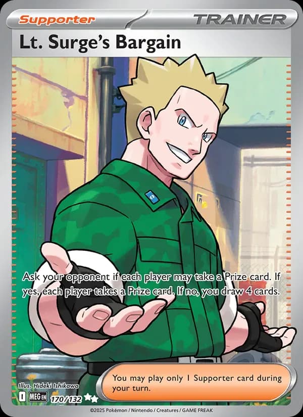 Lt. Surge's Bargain 170/132 from Mega Evolution