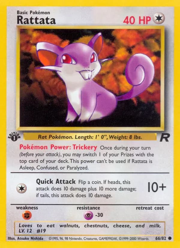 Rattata 66/82 from Team Rocket