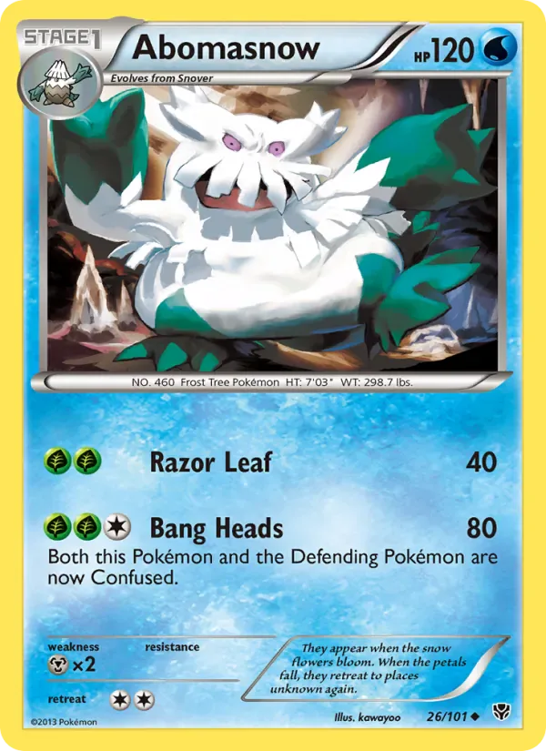 Abomasnow 26/101 from Plasma Blast