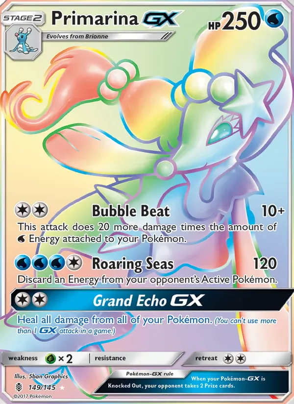 Primarina GX 149/145 from Guardians Rising