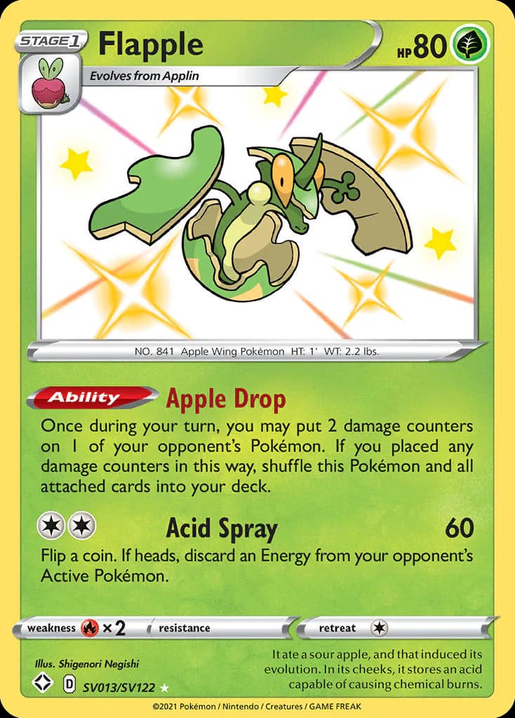 Flapple SV013/SV122 from Shining Fates