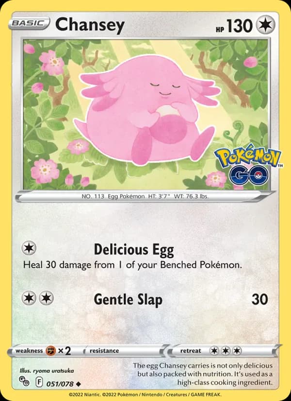 Chansey 051/78 from Pokemon GO