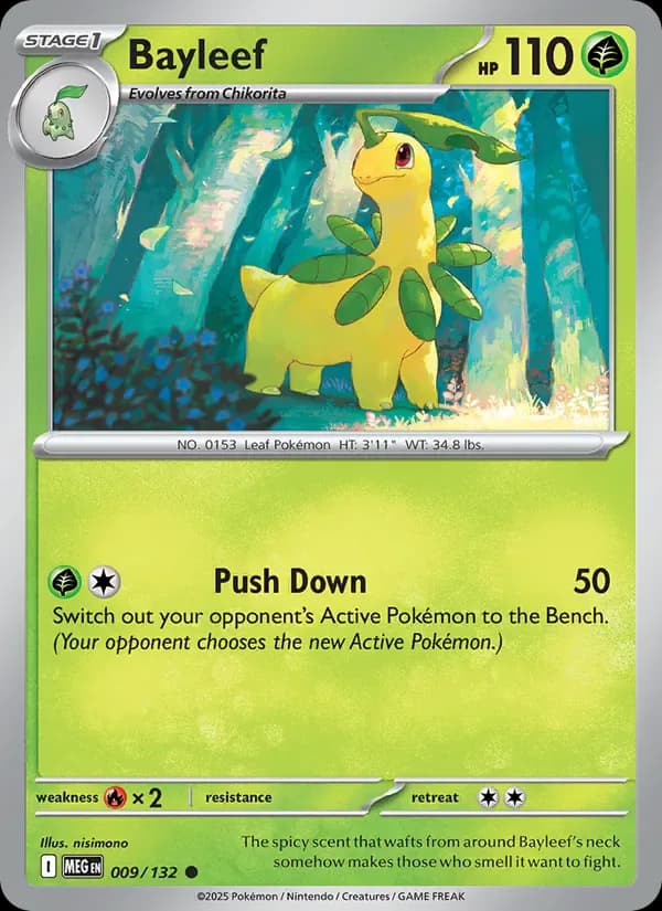 Bayleef 009/132 from Mega Evolution