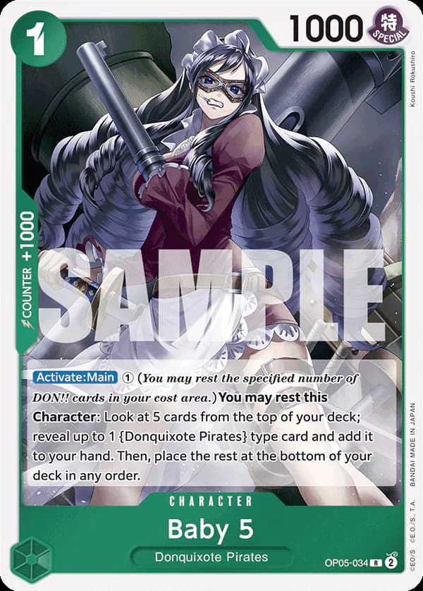 Baby 5 OP05-034 Official alternate printing r1