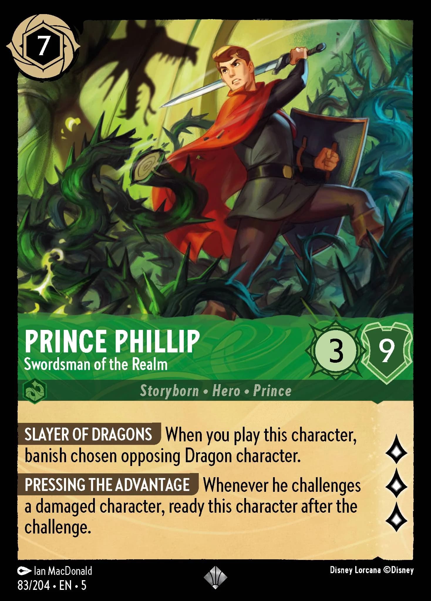 Prince Phillip - Swordsman of the Realm 83/204 from Shimmering Skies