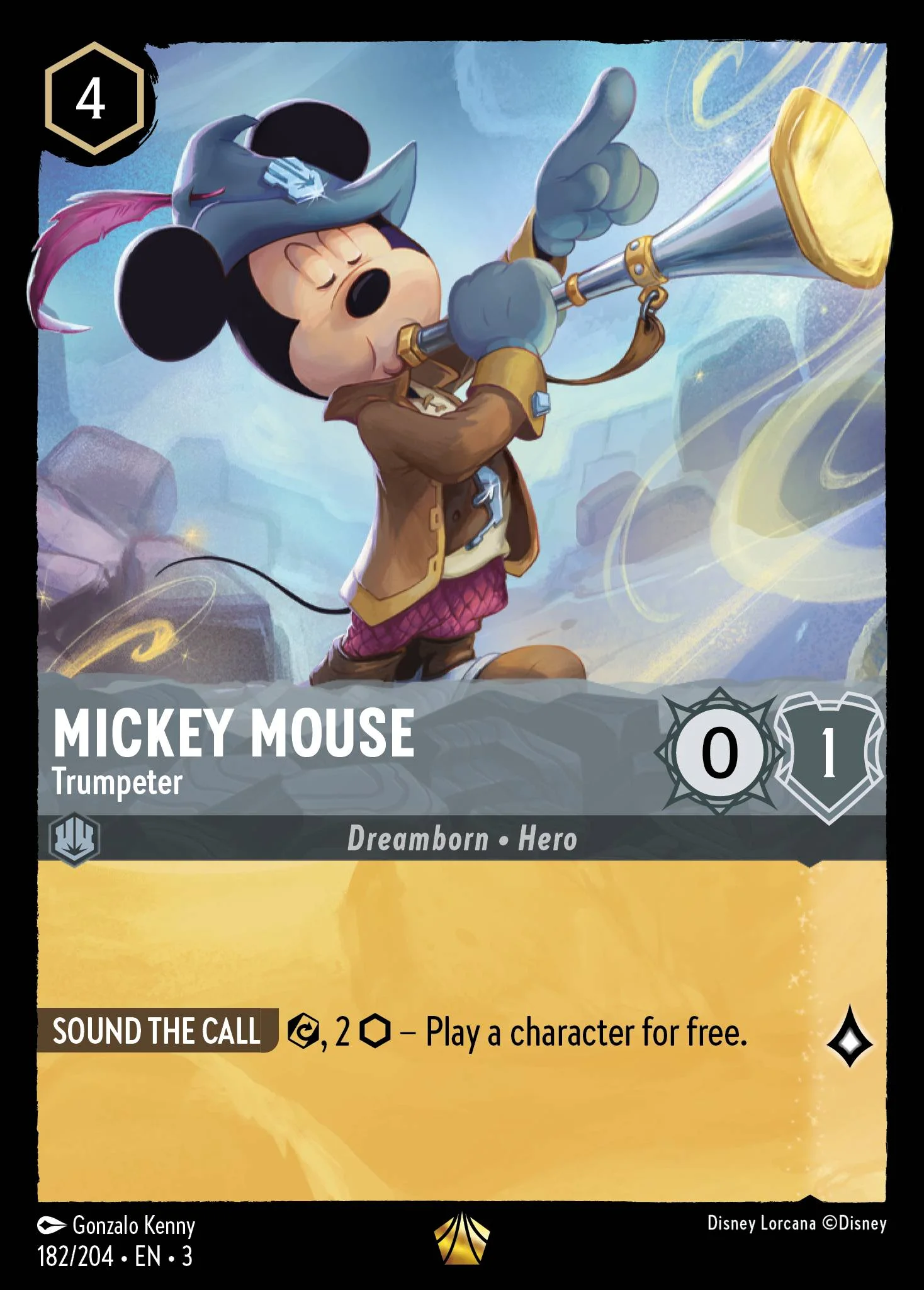Mickey Mouse - Trumpeter 182/204 from Into the Inklands