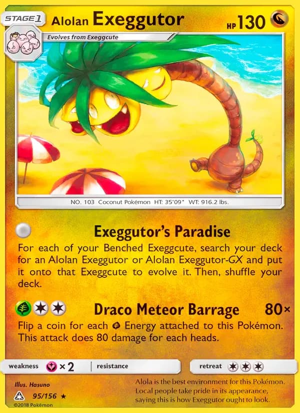 Alolan Exeggutor 95/156 from Ultra Prism