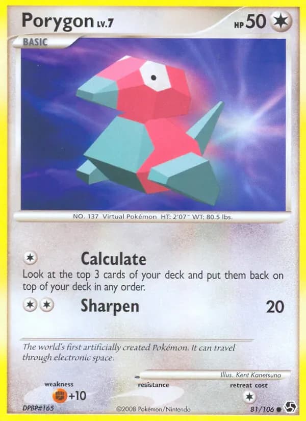 Porygon 81/106 from Great Encounters
