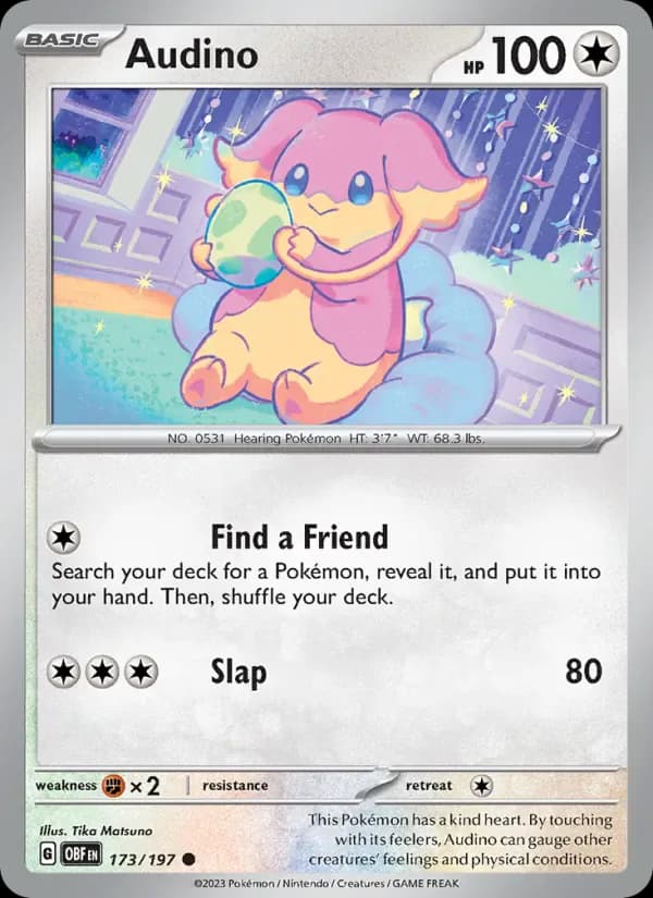 Audino 173/197 from Obsidian Flames