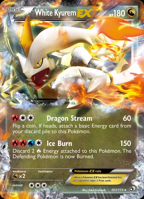 White Kyurem-EX 101/113 from Legendary Treasures
