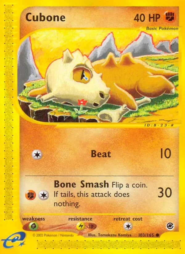 Cubone 103/165 from Expedition Base Set