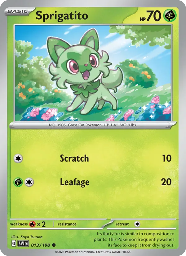 Sprigatito 013/198 from Scarlet & Violet Base Set