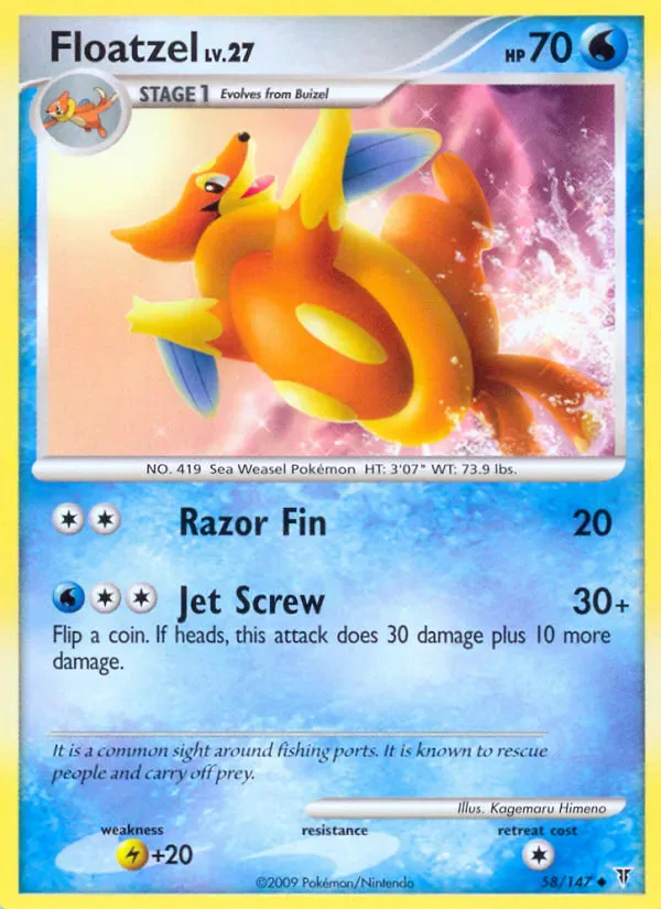 Floatzel 58/147 from Supreme Victors
