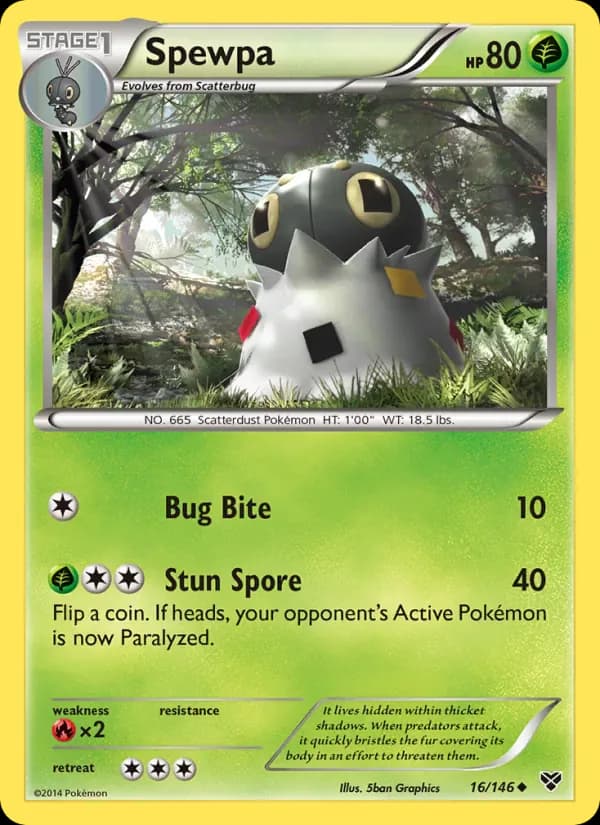 Spewpa 16/146 from XY Base Set