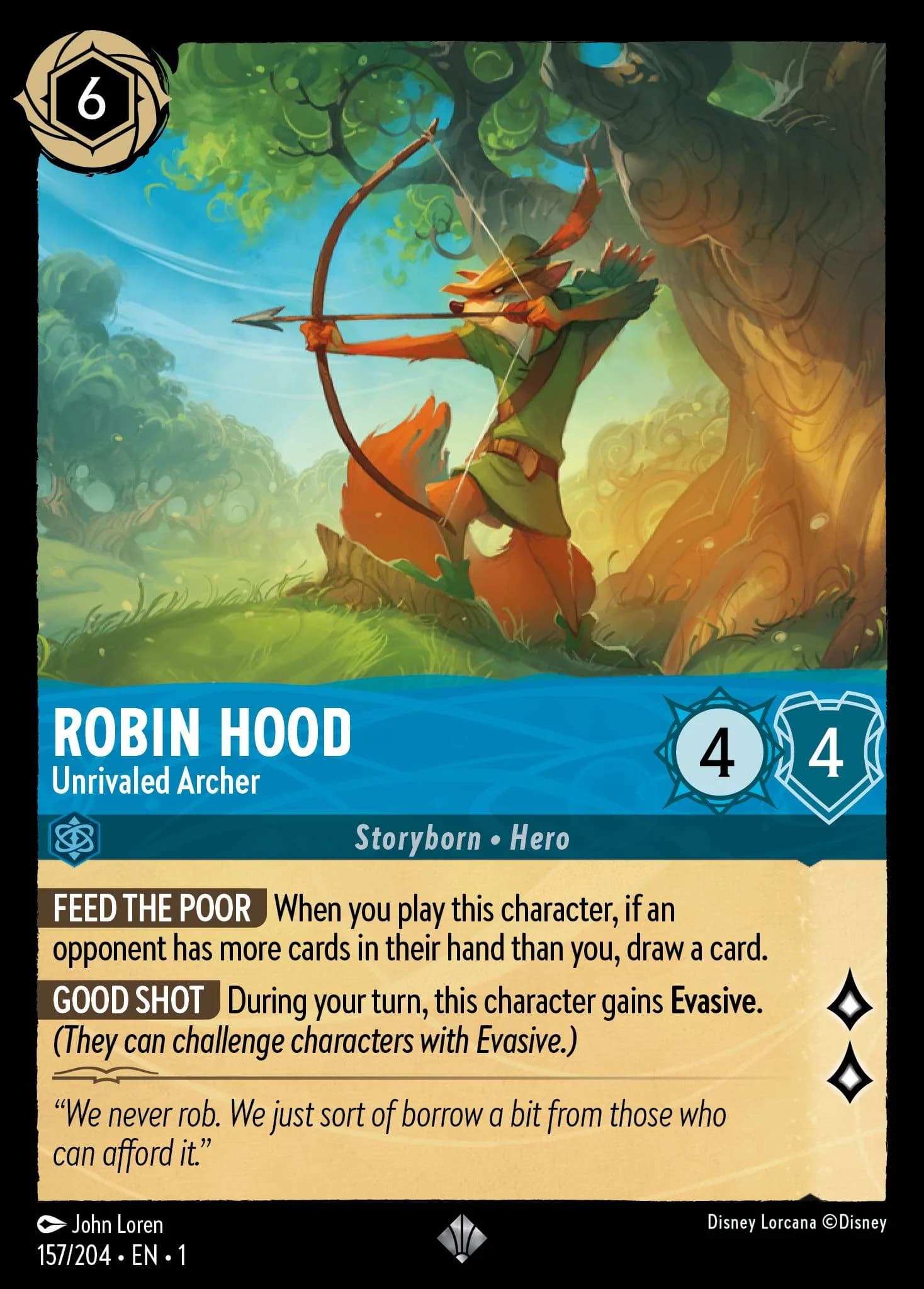 Robin Hood - Unrivaled Archer 157/204 from The First Chapter