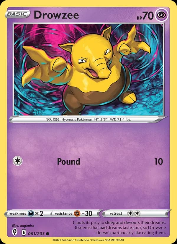 Drowzee 61/203 from Evolving Skies