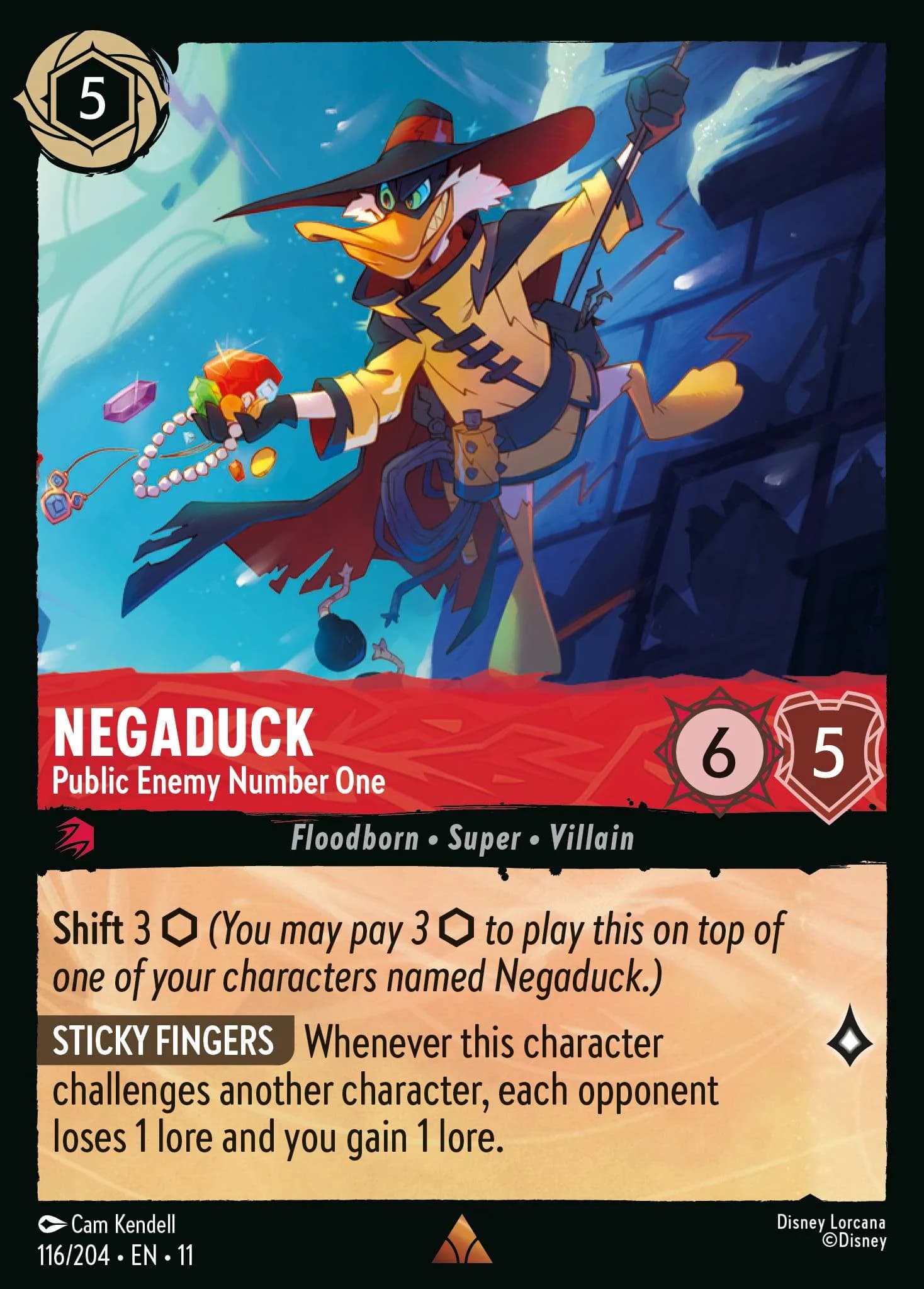 Negaduck - Public Enemy Number One 116/204 from Winterspell