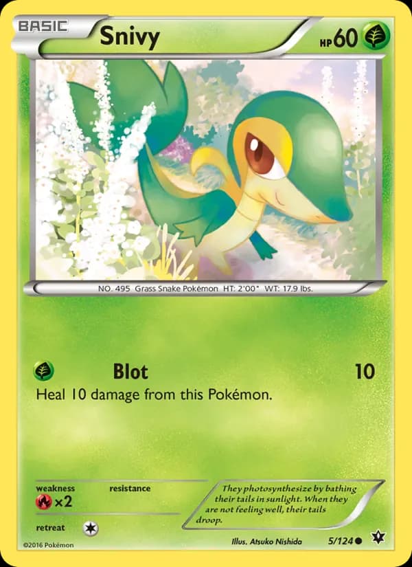 Snivy 5/124 from Fates Collide