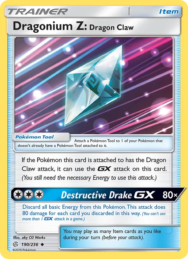 Dragonium Z: Dragon Claw 190/236 from Cosmic Eclipse