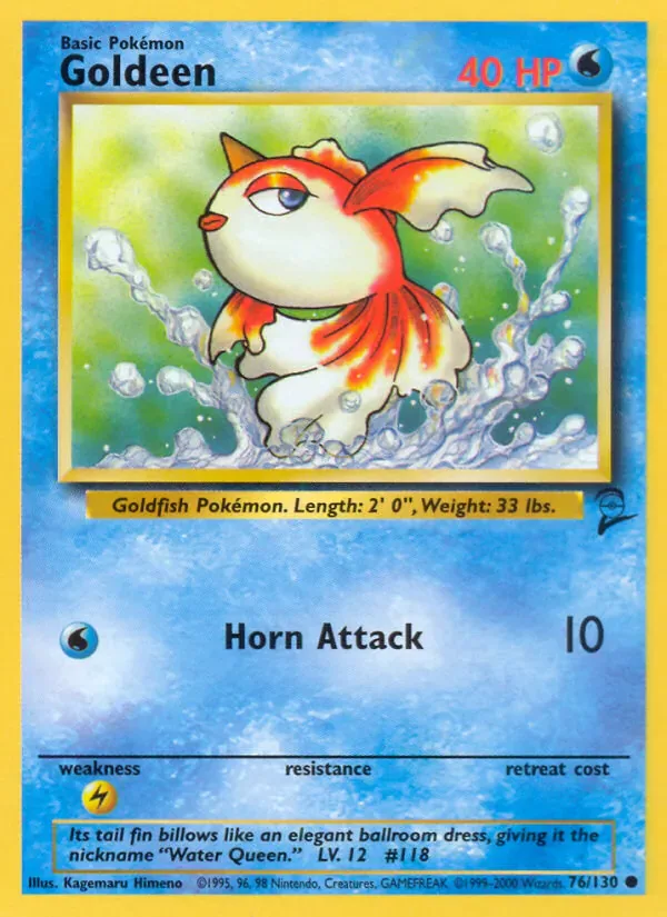 Goldeen 76/130 from Base Set 2