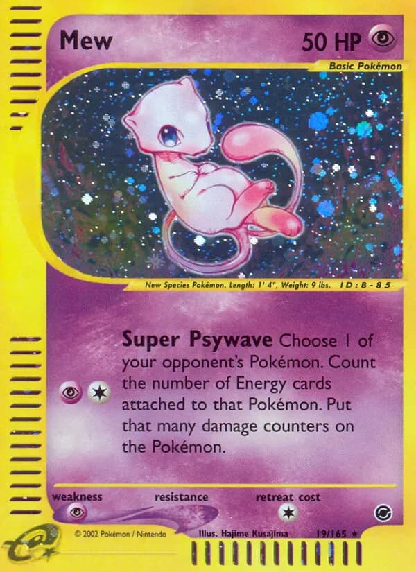 Mew 19/165 from Expedition Base Set