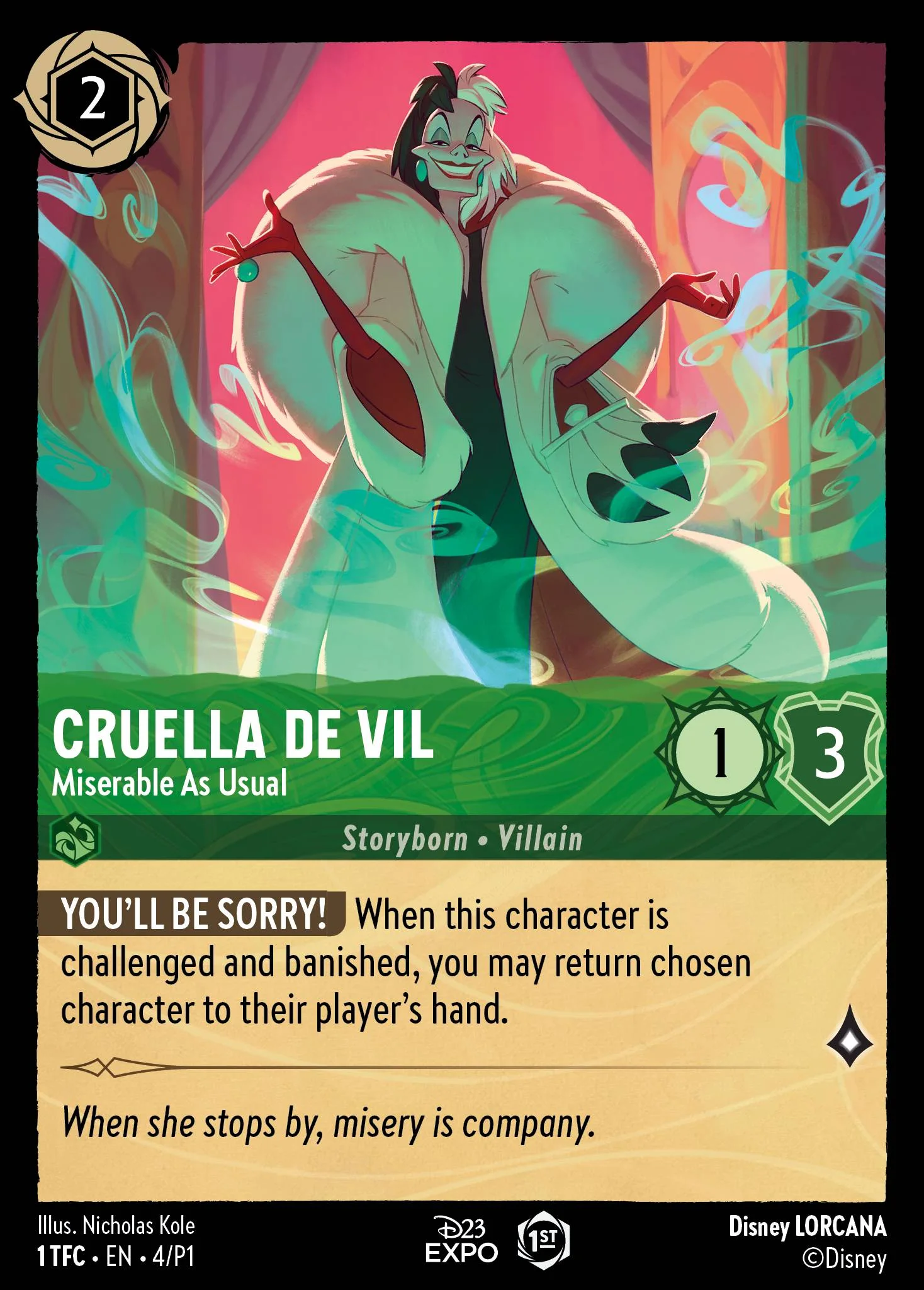 Cruella De Vil - Miserable As Usual 1 TFC • EN • 4/P1 from The First Chapter