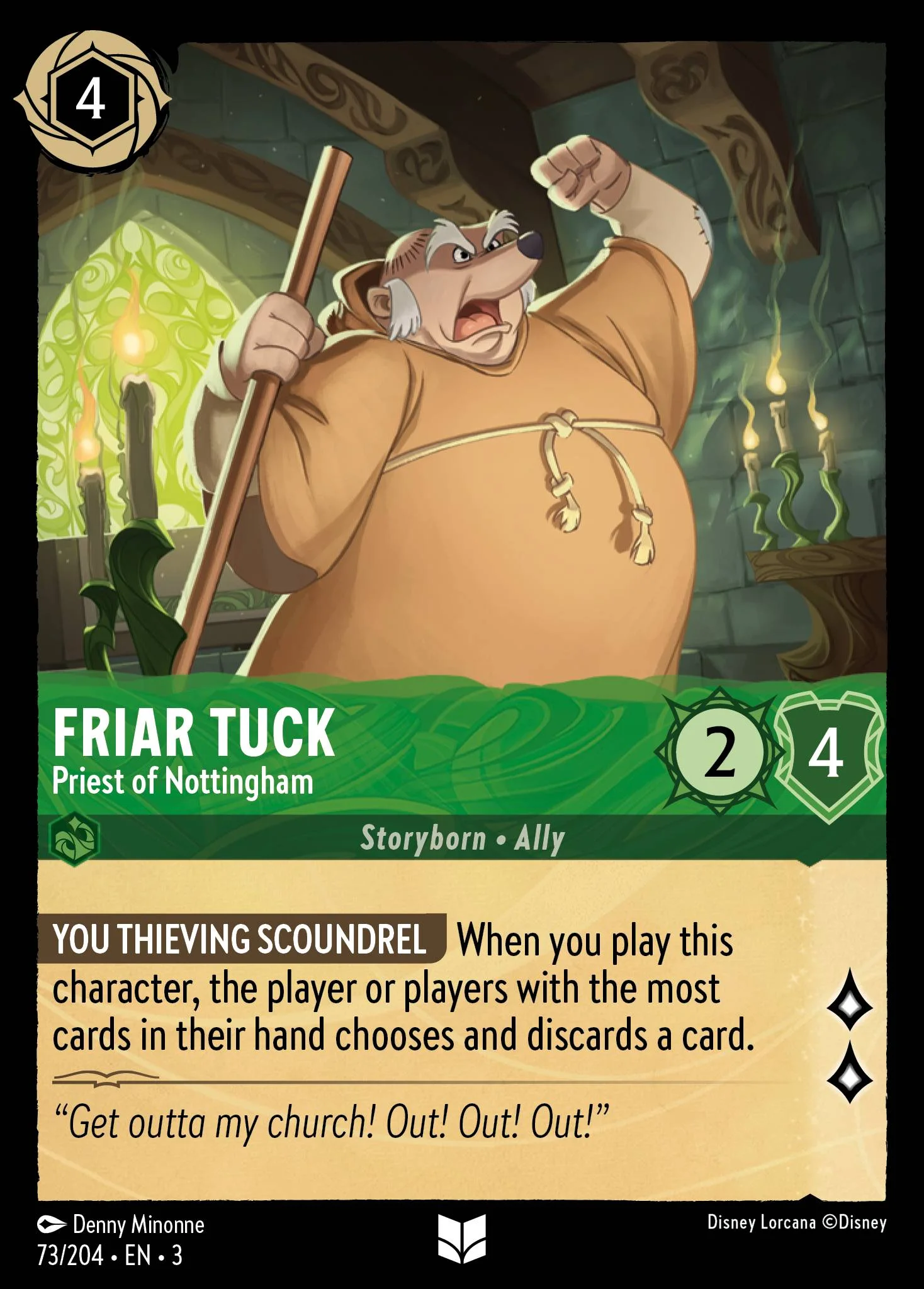 Friar Tuck - Priest of Nottingham 73/204 from Into the Inklands