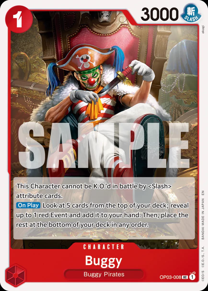 Buggy OP03-008 Official alternate printing r1