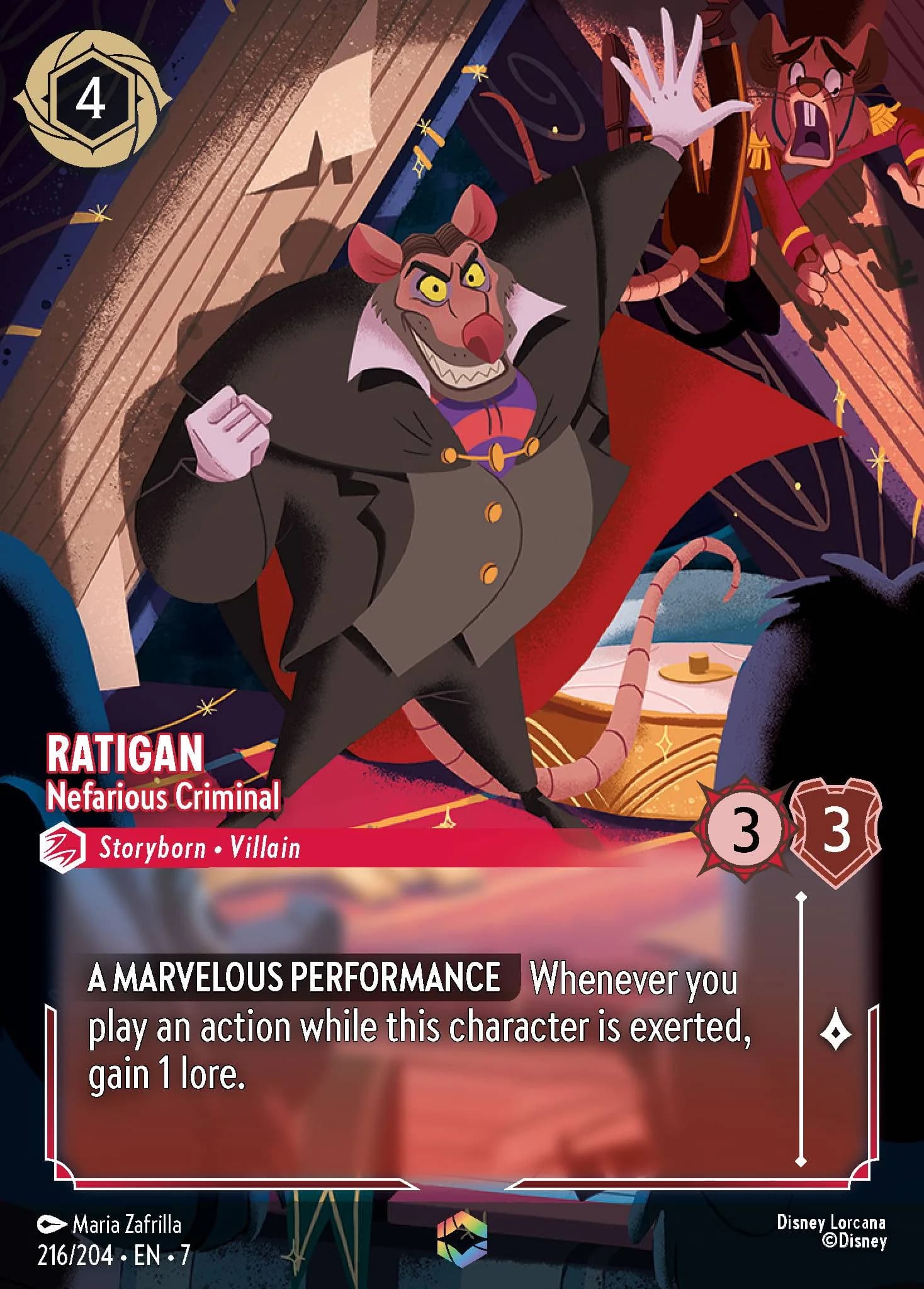 Ratigan - Nefarious Criminal 216/204 from Archazia's Island