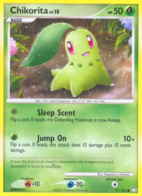 Chikorita 77/123 from Mysterious Treasures