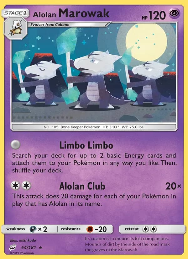 Alolan Marowak 64/181 from Team Up